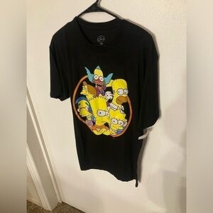 The Simpsons black character t-shirt in size Large. NWT